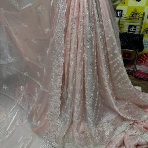 SC15 Light Pink Beads and sequence work Cutdana Fabrics