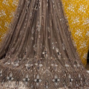 SC27 Brown and sequence work Cutdana Fabrics