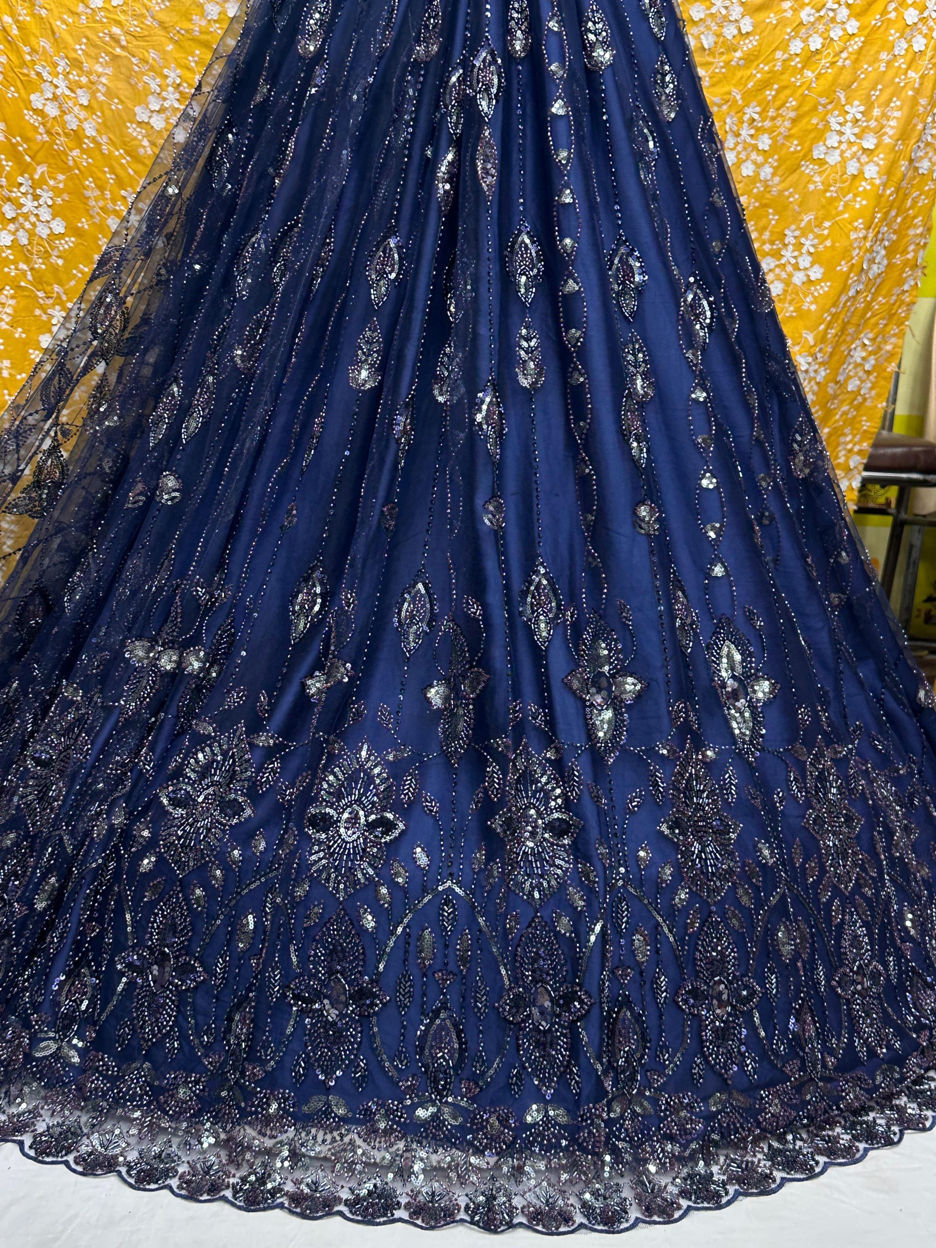 SC30 Brown and sequence work Cutdana Fabrics